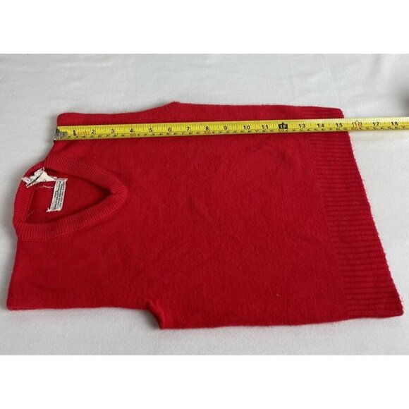 Vintage 50s / 60s JCPenney Childs Sweater Vest Size 5-6 Red - Picture 6 of 7